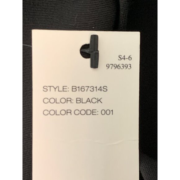 DKNY Black Sleeveless Bodycon Sheath Dress Size 8 Scuba Rear Zipper RY10399 - Picture 6 of 10